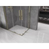 Mexen Velar Duo klizni tuš kabina klizni 90 x 80 cm, prozirna, zlatna - 871-090-080-02-50