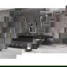 Mexen Velar Duo Schiebeduschkabine 90 x 80 cm, transparent, gold - 871-090-080-02-50