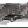 Mexen Velar Duo Schiebeduschkabine 90 x 80 cm, transparent, gold - 871-090-080-02-50