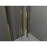 Mexen Velar Duo klizni tuš kabina klizni 90 x 80 cm, prozirna, zlatna - 871-090-080-02-50
