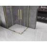 Mexen Velar Duo klizna tuš kabina klizna 90 x 80 cm, prozirna, zlatna brušena - 871-090-080-02-55