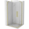 Mexen Velar Duo kabina prysznicowa rozsuwana 100 x 90 cm, transparent, złota szczotkowana - 871-100-090-02-55