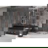 Mexen Velar Duo schuifdouchecabine 90 x 80 cm, transparant, roze goud - 871-090-080-02-60