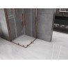 Mexen Velar Duo schuifbare douchecabine 80 x 80 cm, transparant, roze goud - 871-080-080-02-60