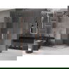 Mexen Velar Duo schuifdouchecabine 80 x 80 cm, transparant, geborsteld koper - 871-080-080-02-65