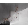 Mexen Velar Duo Schiebeduschkabine 90 x 90 cm, transparent, gebürstetes Kupfer - 871-090-090-02-65