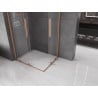 Cabine de douche coulissante Mexen Velar Duo 90 x 80 cm, transparent, cuivre brossé - 871-090-080-02-65