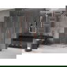 Mexen Velar Duo Duschkabine, Schiebetür 100 x 90 cm, transparent, gebürstetes Kupfer - 871-100-090-02-65
