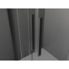 Mexen Velar Duo klizni tuš kabina klizna 80 x 80 cm, transparentna, pištoljsko siva mat - 871-080-080-02-66