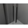 Mexen Velar Duo sliding shower cabin 80 x 80 cm, transparent, brushed gun gray - 871-080-080-02-66