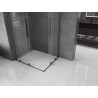 Mexen Velar Duo drsna kabina za prhanje 100 x 90 cm, prozorna, pištola siva krtačena - 871-100-090-02-66