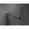 Mexen Velar Duo lükandustega dušinurk 100 x 90 cm, läbipaistev, harjatud püssihall - 871-100-090-02-66