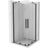 Mexen Velar Duo schuifdouchecabine 80 x 80 cm, transparant, zwart - 871-080-080-02-70