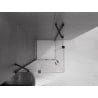 Mexen Velar Duo Schiebeduschkabine 80 x 80 cm, transparent, schwarz - 871-080-080-02-70