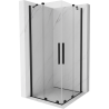 Mexen Velar Duo Duschkabine schiebbar 100 x 100 cm, transparent, schwarz - 871-100-100-02-70