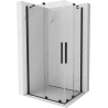 Mexen Velar Duo Schiebeduschkabine 100 x 90 cm, transparent, schwarz - 871-100-090-02-70