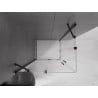 Mexen Velar Duo Schiebeduschkabine 100 x 90 cm, transparent, schwarz - 871-100-090-02-70