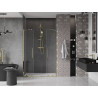 Mexen Velar Duo drzwi prysznicowe rozsuwane 140 cm, transparent, złote - 871-140-000-02-50