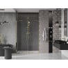 Mexen Velar Duo drzwi prysznicowe rozsuwane 150 cm, transparent, złote - 871-150-000-02-50