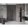 Mexen Velar Duo drzwi prysznicowe rozsuwane 150 cm, transparent, różowe złoto - 871-150-000-02-60