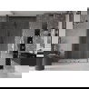 Mexen Velar Duo Schiebetür für Dusche 140 cm, transparent, gebürstetes Gun Gray - 871-140-000-02-66