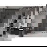 Mexen Velar Duo Schiebetür Dusche 150 cm, transparent, gebürstetes Gun Gray - 871-150-000-02-66
