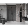 Mexen Velar Duo schuifbare douchedeuren 160 cm, transparant, gun gray geborsteld - 871-160-000-02-66
