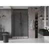 Mexen Velar Duo sliding shower doors 160 cm, transparent, black - 871-160-000-02-70