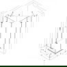 Mexen Roma Duo cabine de douche pivotante 100 x 100 cm, transparent, chromé - 854-100-100-02-00