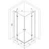 Mexen Roma Duo cabine de douche pivotante 110 x 100 cm, transparent, chrome - 854-110-100-02-00