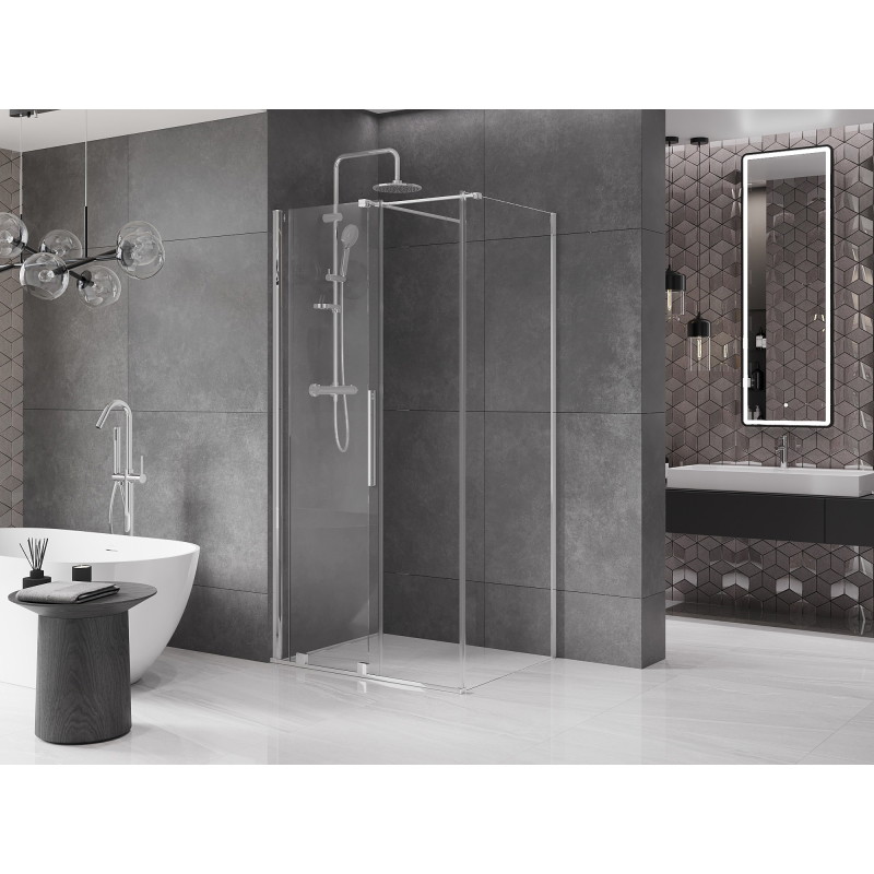 Mexen Velar klizna tuš kabina 120 x 85 cm, prozirna, krom - 871-120-085-01-01