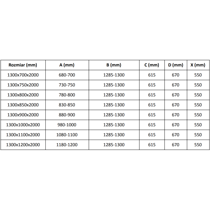 Mexen Velar sliding shower enclosure 130 x 80 cm, transparent, chrome - 871-130-080-01-01