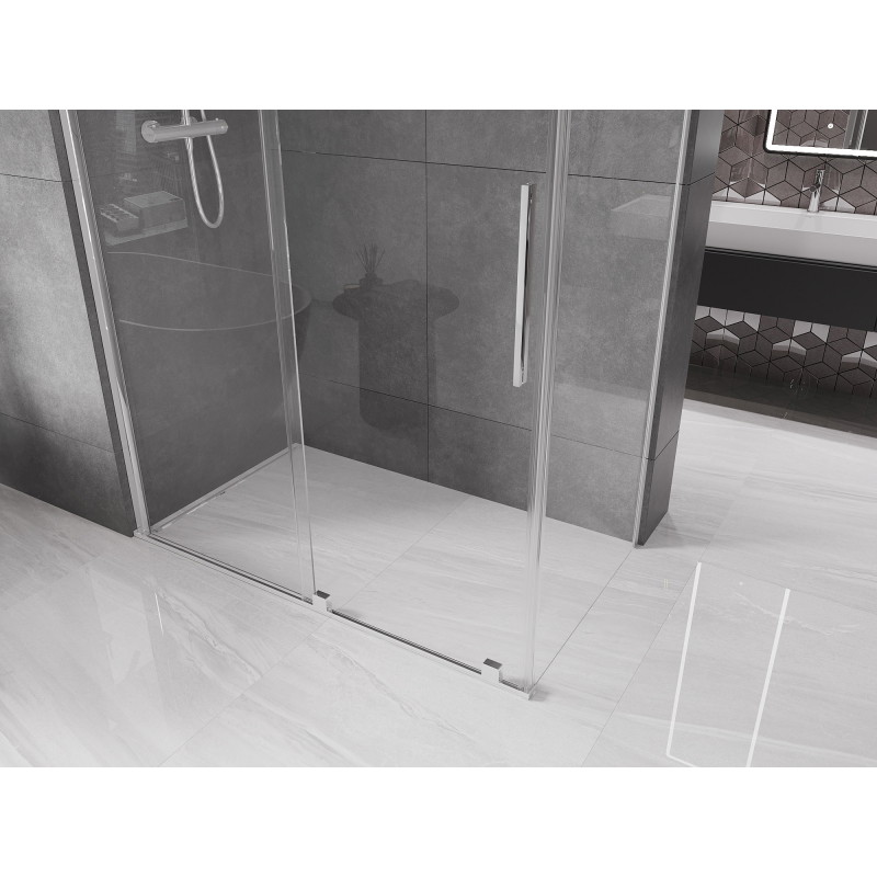 Mexen Velar klizna tuš kabina 150 x 75 cm, prozirna, krom - 871-150-075-01-01