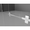 Mexen Velar drsna pršna kabina 160 x 85 cm, prozorna, krom - 871-160-085-01-01