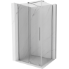 Mexen Velar cabine de douche coulissante 90 x 120 cm, transparent, chrome - 871-090-120-01-01