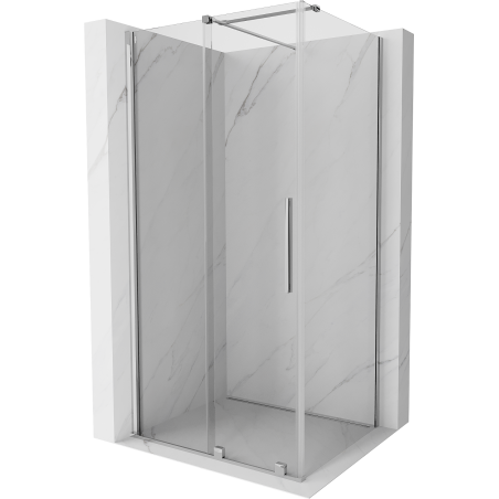 Mexen Velar cabine de douche coulissante 100 x 90 cm, transparent, chrome - 871-100-090-01-01