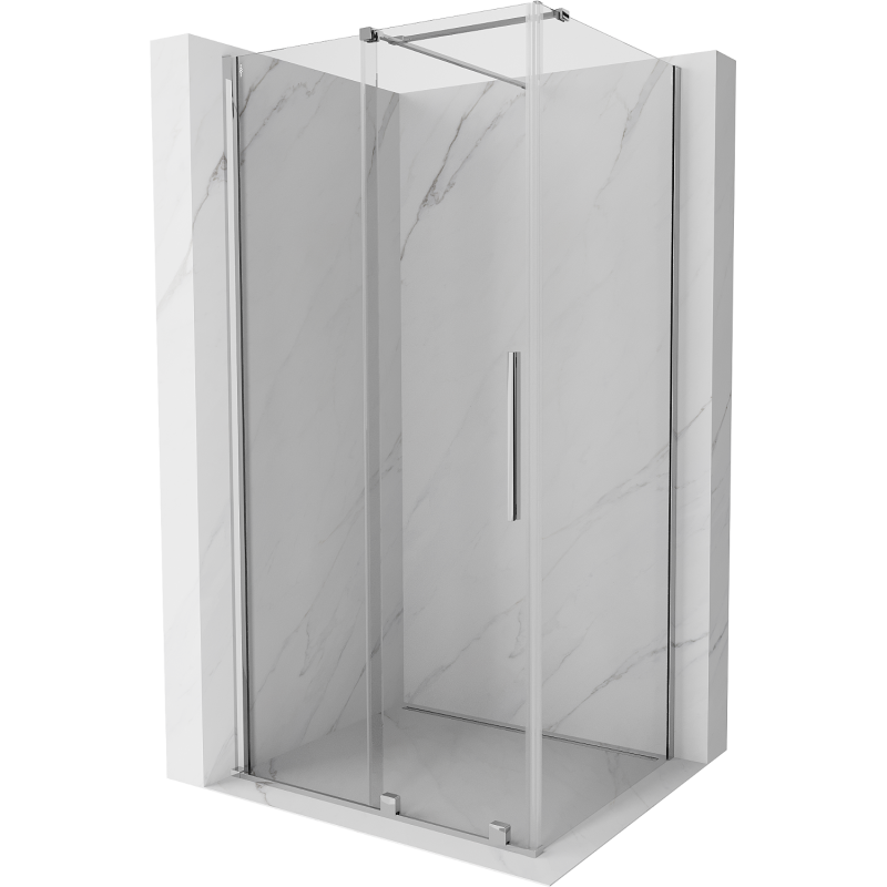 Mexen Velar kabina prysznicowa rozsuwana 120 x 75 cm, transparent, chrom - 871-120-075-01-01