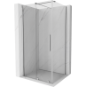 Mexen Velar sliding shower enclosure 140 x 90 cm, transparent, chrome - 871-140-090-01-01