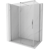 Mexen Velar schuif douchecabine 130 x 70 cm, transparant, chroom - 871-130-070-01-01