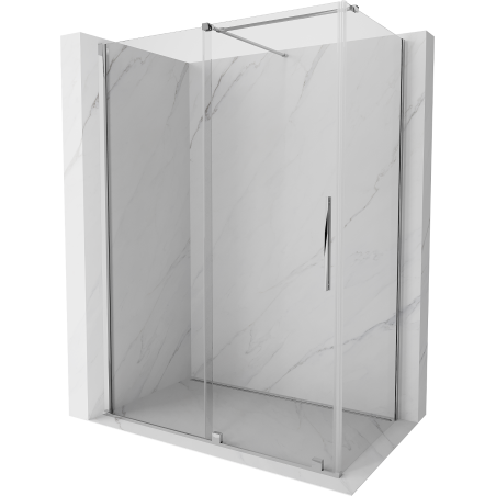 Mexen Velar Duschkabine Schiebetür 140 x 70 cm, transparent, Chrom - 871-140-070-01-01