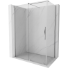 Mexen Velar sliding shower cabin 150 x 90 cm, transparent, chrome - 871-150-090-01-01