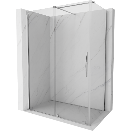 Mexen Velar kabina prysznicowa rozsuwana 160 x 80 cm, transparent, chrom - 871-160-080-01-01