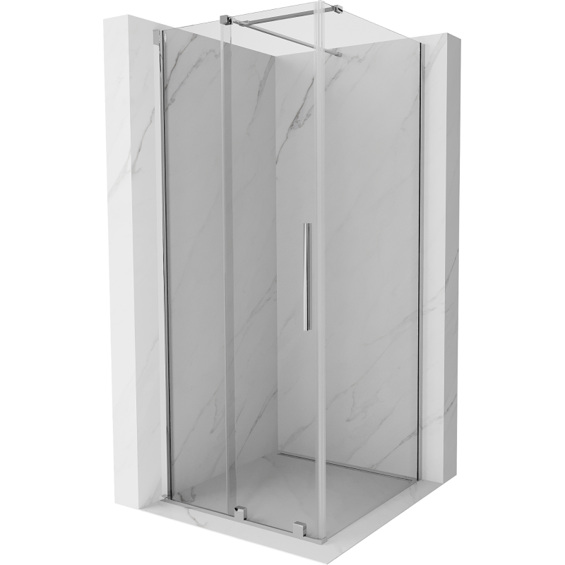 Mexen Velar Schiebeduschkabine 90 x 90 cm, transparent, Chrom - 871-090-090-01-01