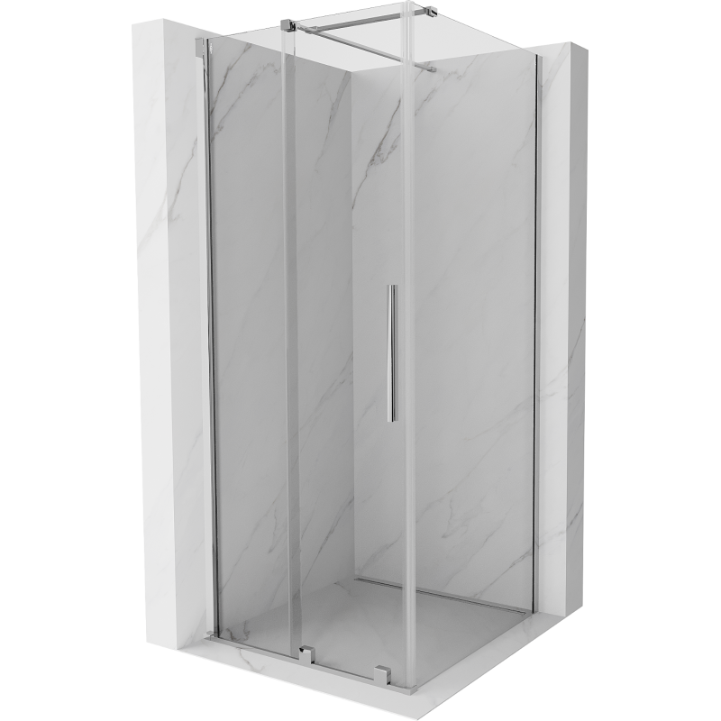 Mexen Velar sliding shower cabin 120 x 120 cm, transparent, chrome - 871-120-120-01-01