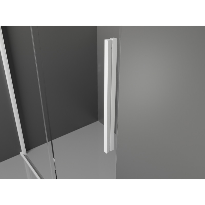 Mexen Velar klizna za tuš klizna 90 x 70 cm, prozirna, bijela - 871-090-070-01-20