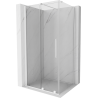 Mexen Velar kabina prysznicowa rozsuwana 90 x 80 cm, transparent, biała - 871-090-080-01-20