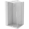 Mexen Velar kabina prysznicowa rozsuwana 90 x 100 cm, transparent, biała - 871-090-100-01-20