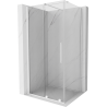 Mexen Velar Duschkabine zum Schieben 100 x 70 cm, transparent, weiß - 871-100-070-01-20