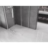 Mexen Velar cabine de douche coulissante 100 x 75 cm, transparent, blanc - 871-100-075-01-20