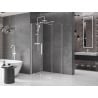 Mexen Velar cabine de douche coulissante 100 x 75 cm, transparent, blanc - 871-100-075-01-20